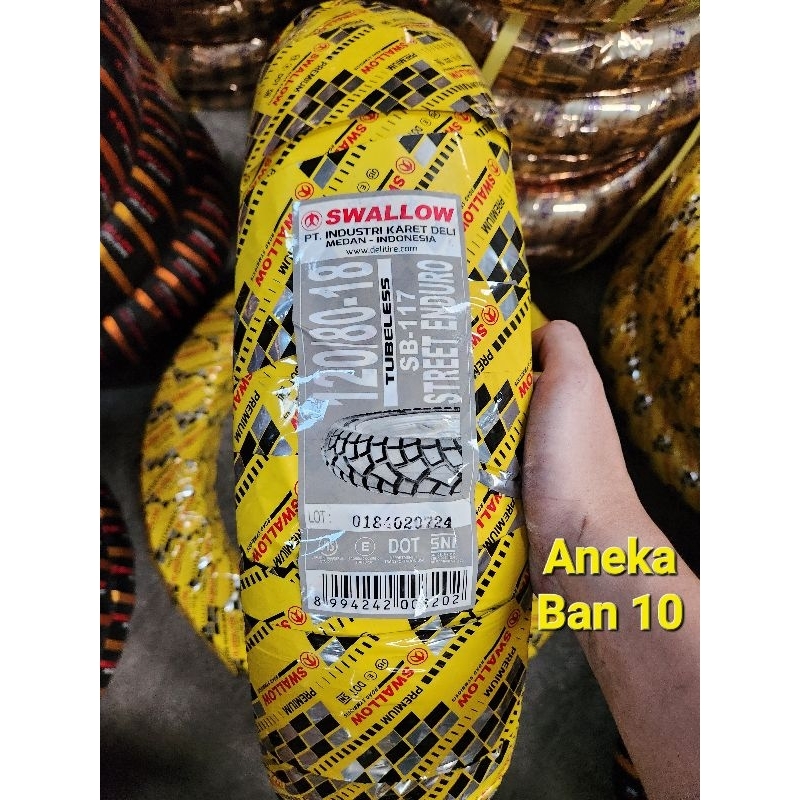 Ban Swallow 120/80-18 Street Enduro SB-117 Tubeless