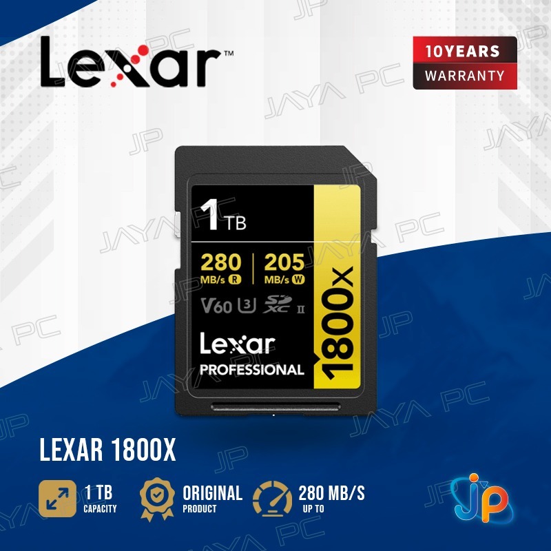 Lexar Professional 1800x SDXC UHS-II 1TB - Memory Card 1 TB