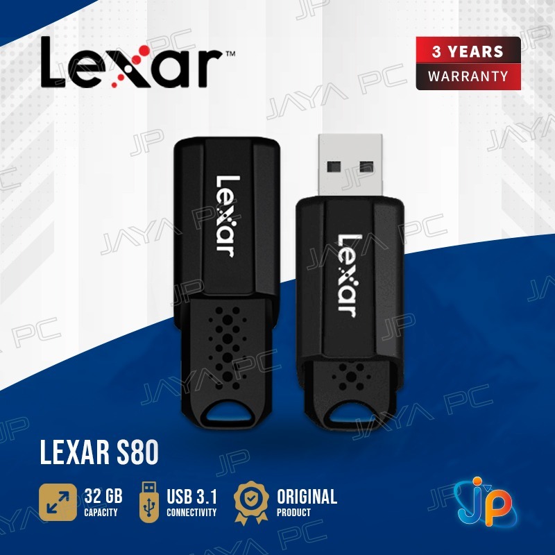 FlashDisk Lexar S80 Jumpdrive 32GB - Flash Disk 32 GB USB 3.1