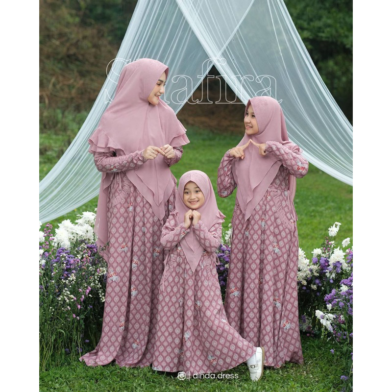 DINDA SHAFIRA KIDS DRESS - BAJU ANAK COUPLE SARIMBIT MOM N KIDS - DRESS ANAK  - SARIMBIT - HAMPERS -