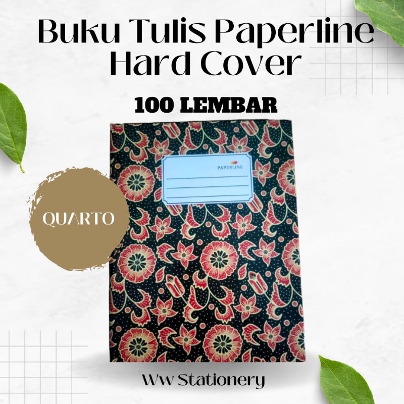 

(ECER) BUKU TULIS HARD COVER QUARTO PAPERLINE ISI 100 LEMBAR
