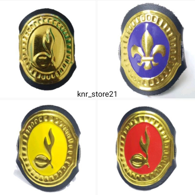 

Ring Hasduk Pramuka Sekolah Kalep Seng Kacu Hijau Kuning Merah Siaga Penegak Penggalang