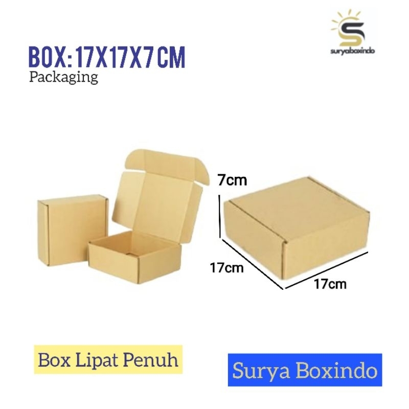 Box 17x17x 7cm /Kardus/Hampers/GiftBox/Boxonlineshop/tinggi7/packing