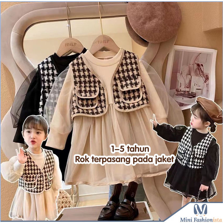 dress anak perempuan import baju anak perempuan dress import anak perempuan dress rompi import Gaun 