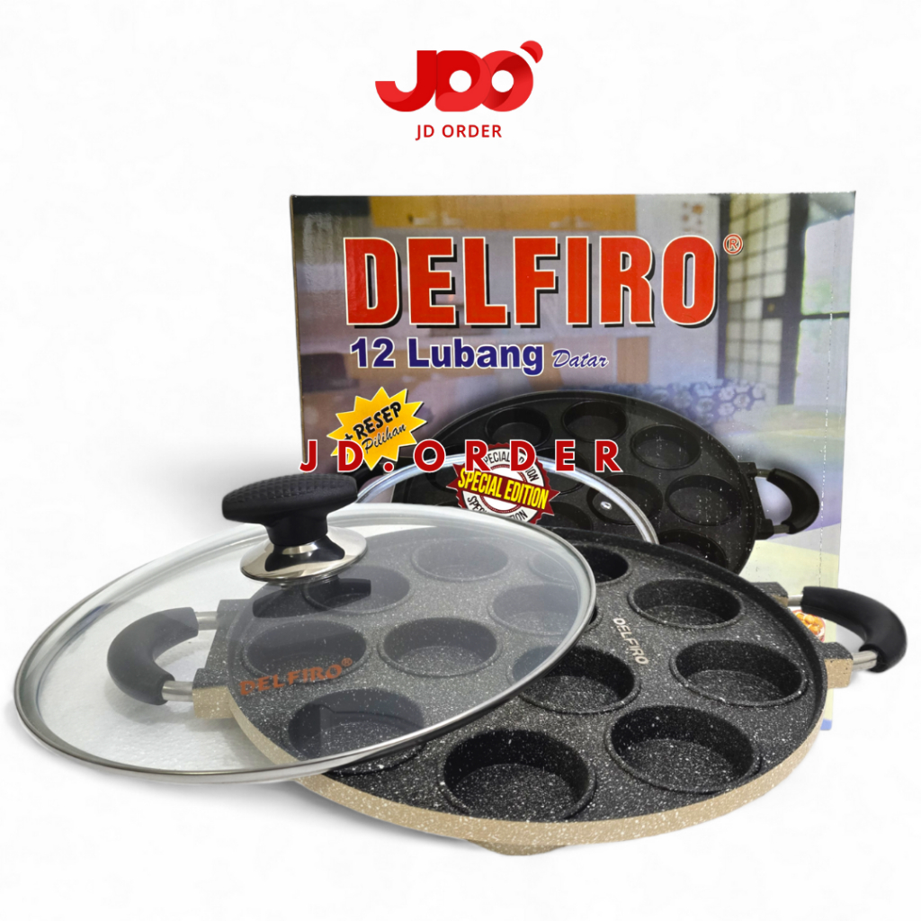 Delfiro Cetakan Kue 12 Lubang Premium, Pan Cetakan Kue