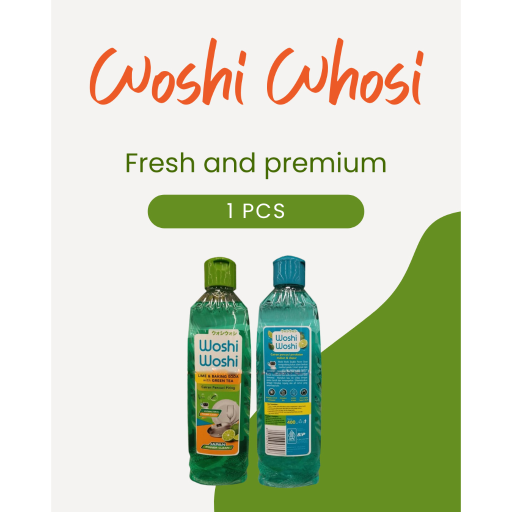 Woshi Woshi Sabun Cuci Piring Botol (400 Ml)