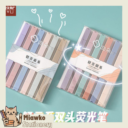 

COD Highliter Stabilo 2 Arah 1 Set 6 Warna Aesthetic Untuk Anak Sekolah/ Journal