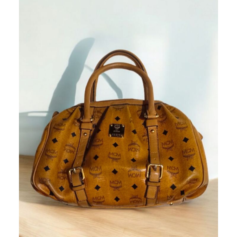 Tas McM Munchen Heritage Cognac Preloved