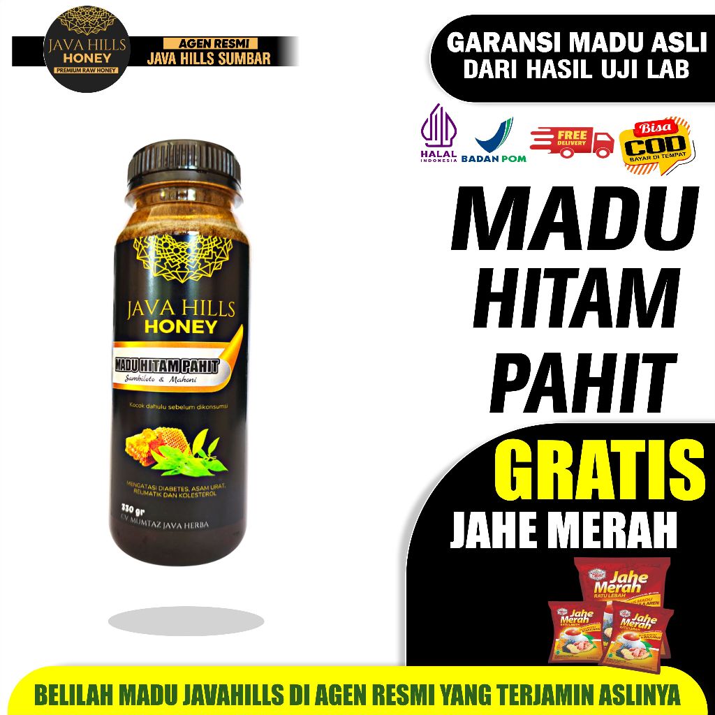 

JAVA HILLS HONEY MADU HITAM PAHIT - 320G (AGEN JAVAHILLS SUMBAR)