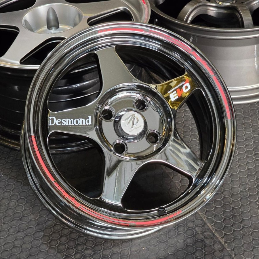 velg mobil ring 15 lebar 6,5 et 40 REGAMASTER BLACK CHROME velg r15 freed brio mobilio agya ayla