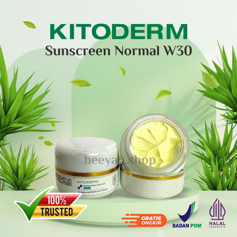 Kitoderm Sunscreen Normal W30 | Krim Pagi Flek | Suncare flek | Sunblock Flek | Pemutih