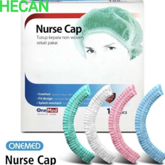 Langka NURSE CAP ONEMED ISI 1 PCS  NURSE CUP ONEMED  HAIR NET