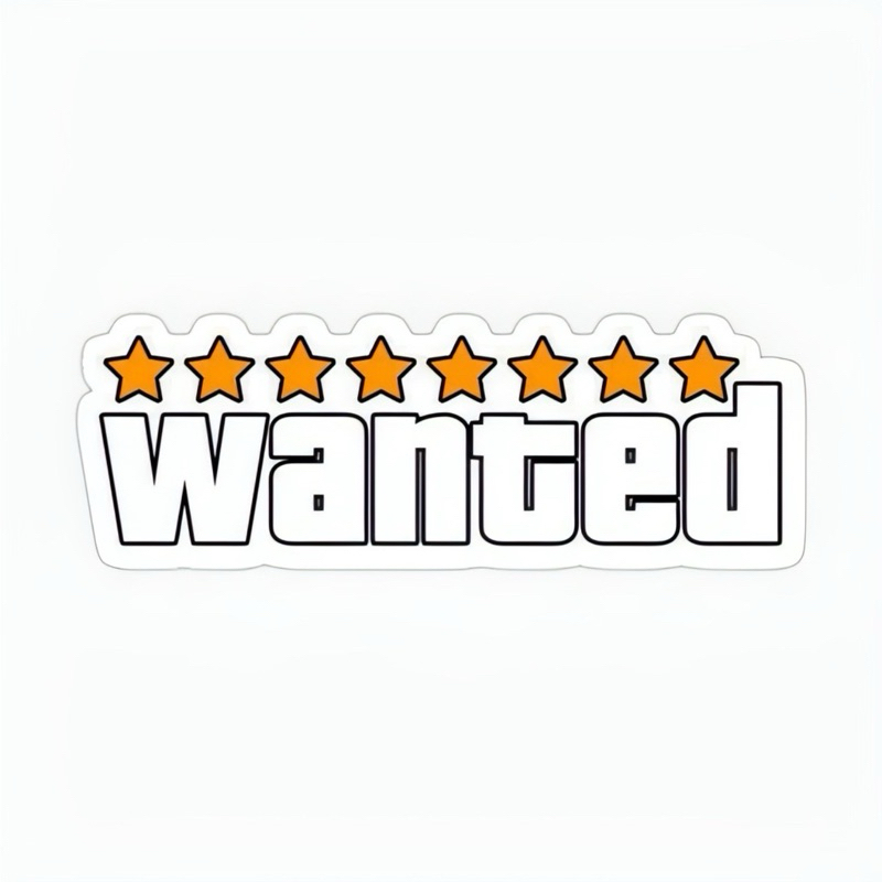 

Wanted Sticker