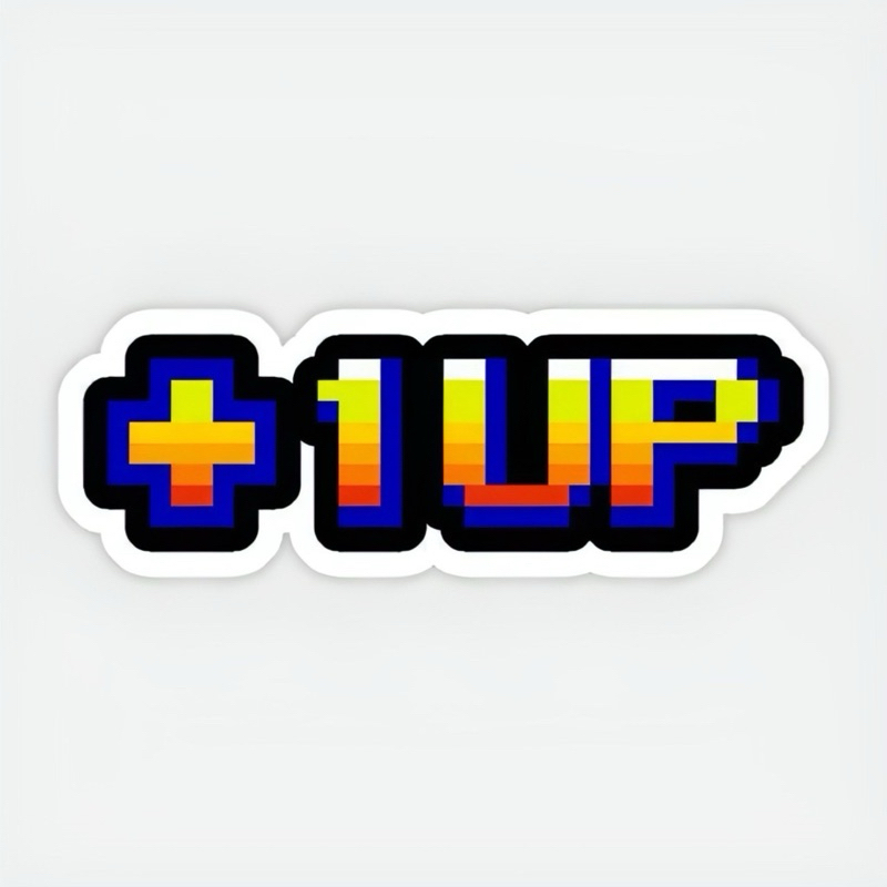 

+ 1 UP Sticker