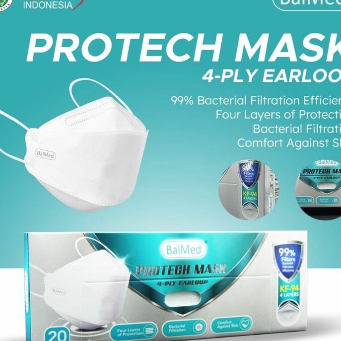 KF7 Masker KF94 Balmed 4 Ply EARLOOP Medical Face Mask  99 BFE