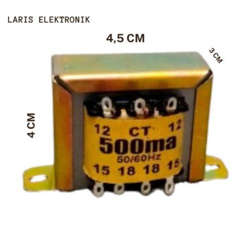 Trafo / Travo 500 MA CT 18V