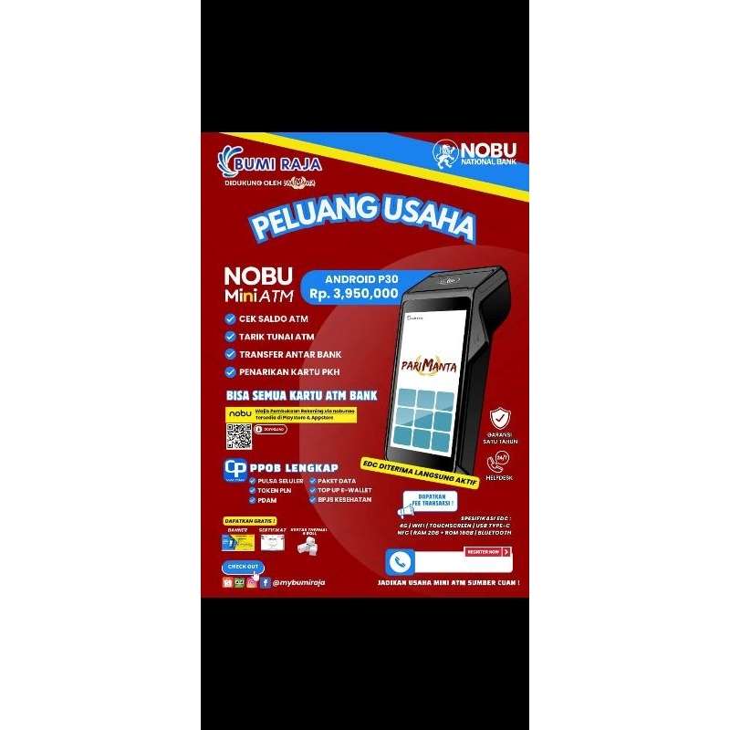 PROMO MINI ATM EDC ANDROID MERDEKA
