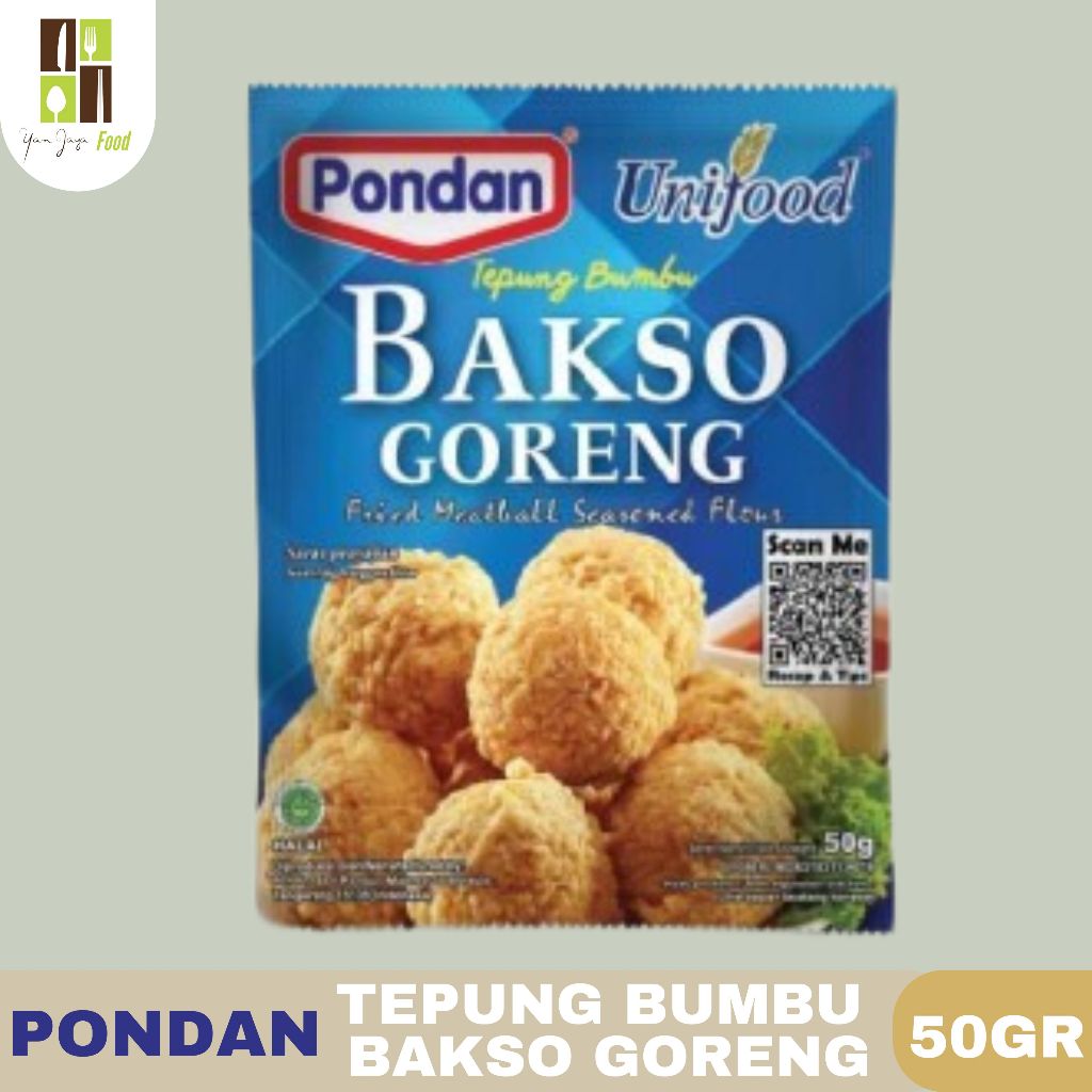 

Pondan Unifood Tepung Bumbu Bakso Goreng / Baso /Tepung Baso 50gr