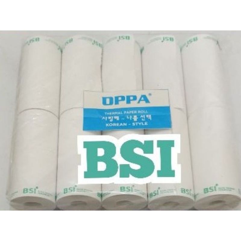 

KERTAS THERMAL LOGO BANK BSI MINI PRINTER BLUETOOTH 58MM