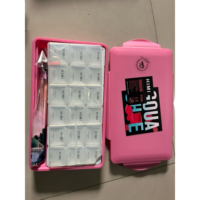 

cat lukis gouache baru