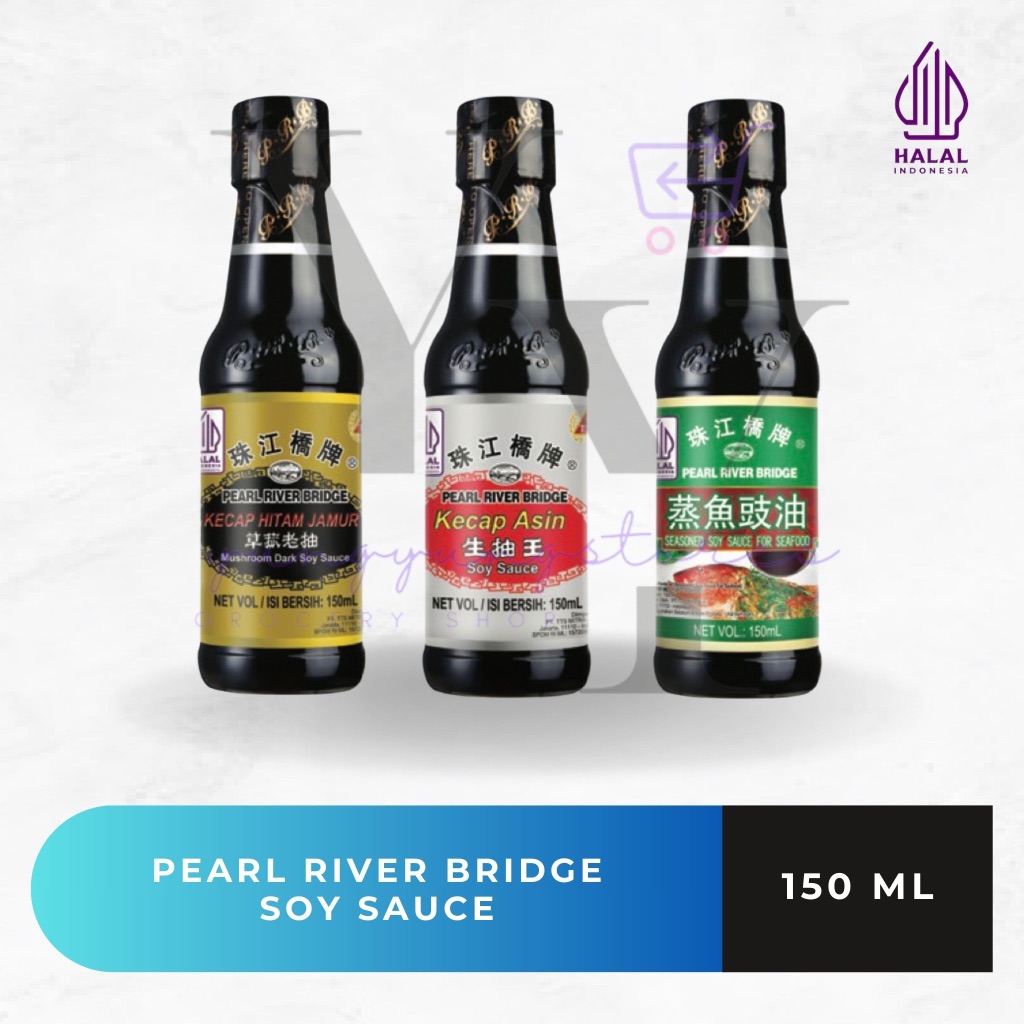 

[KECIL] Pearl River Bridge Soy Sauce Kecap Rasa Jamur / Kecap Asin / Seasoned Seafood 150 ml