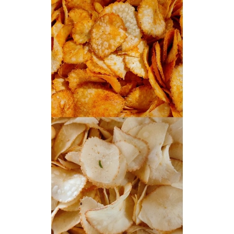 

KERIPIK SINGKONG AYAM BAWANG / KERIPIK SINGKONG BALADO / KERIPIK SINGKONG / 500GR / AMA SNACK / CAMILAN MURAH MERIAH