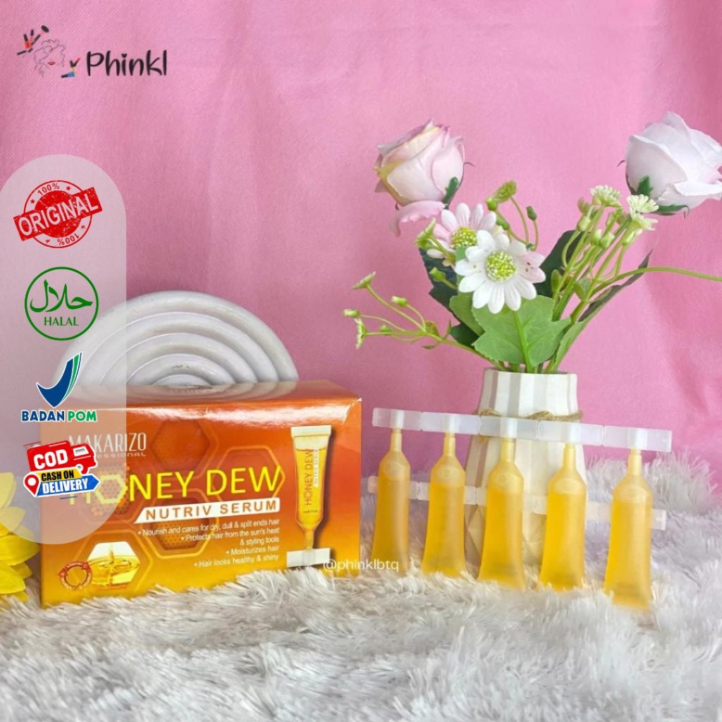 `ღ´ PHINKL `ღ´ MΛKΛЯIZӨ Makarizo honey dew vitamin rambut capsule untuk melembabkan ujung rambut dip