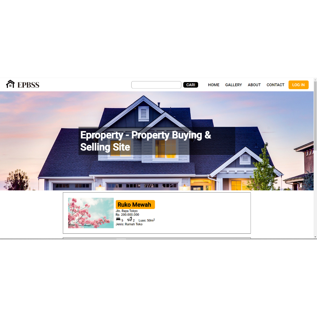 Aplikasi Penjualan Property Berbasis Web (PHP)