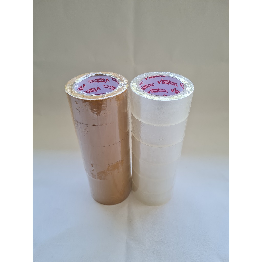 

Lakban Coklat/Bening V One 1 Slop isi 6 pcs Ukuran 45mm