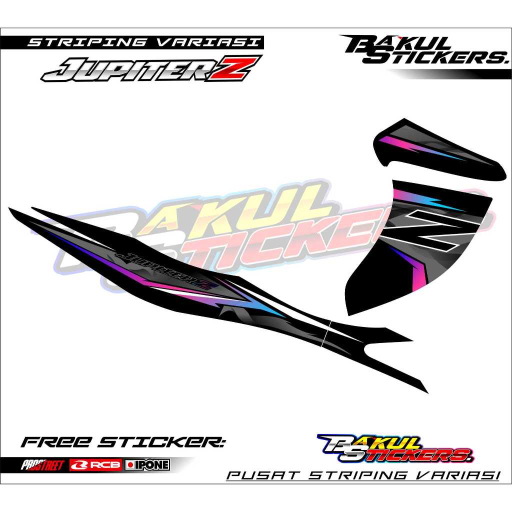 STRIPING VARIASI YAMAHA JUPITER Z BURHAN / STICKER LIST VARIASI MOTOR JUPITER Z BURHAN