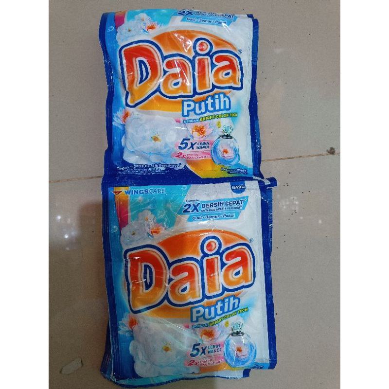 Daia putih 1 renceng isi 6pcs