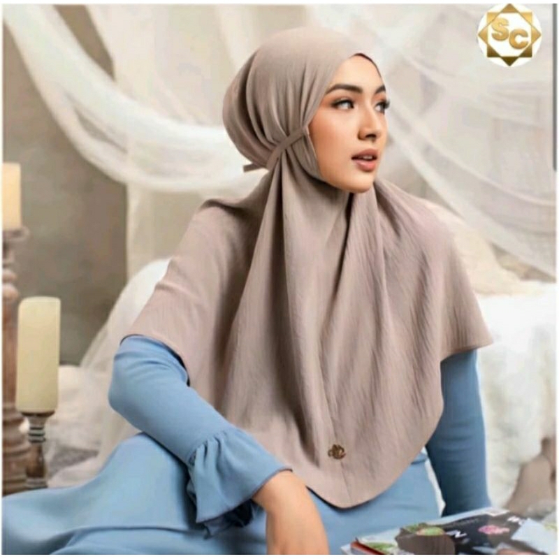 BERGO CRINKLE AIRFLOW // HIJAB CRINKLE L  // BERGO INSTANT TALI // JILBAB INSTANT CRINKLE AIRFLOW