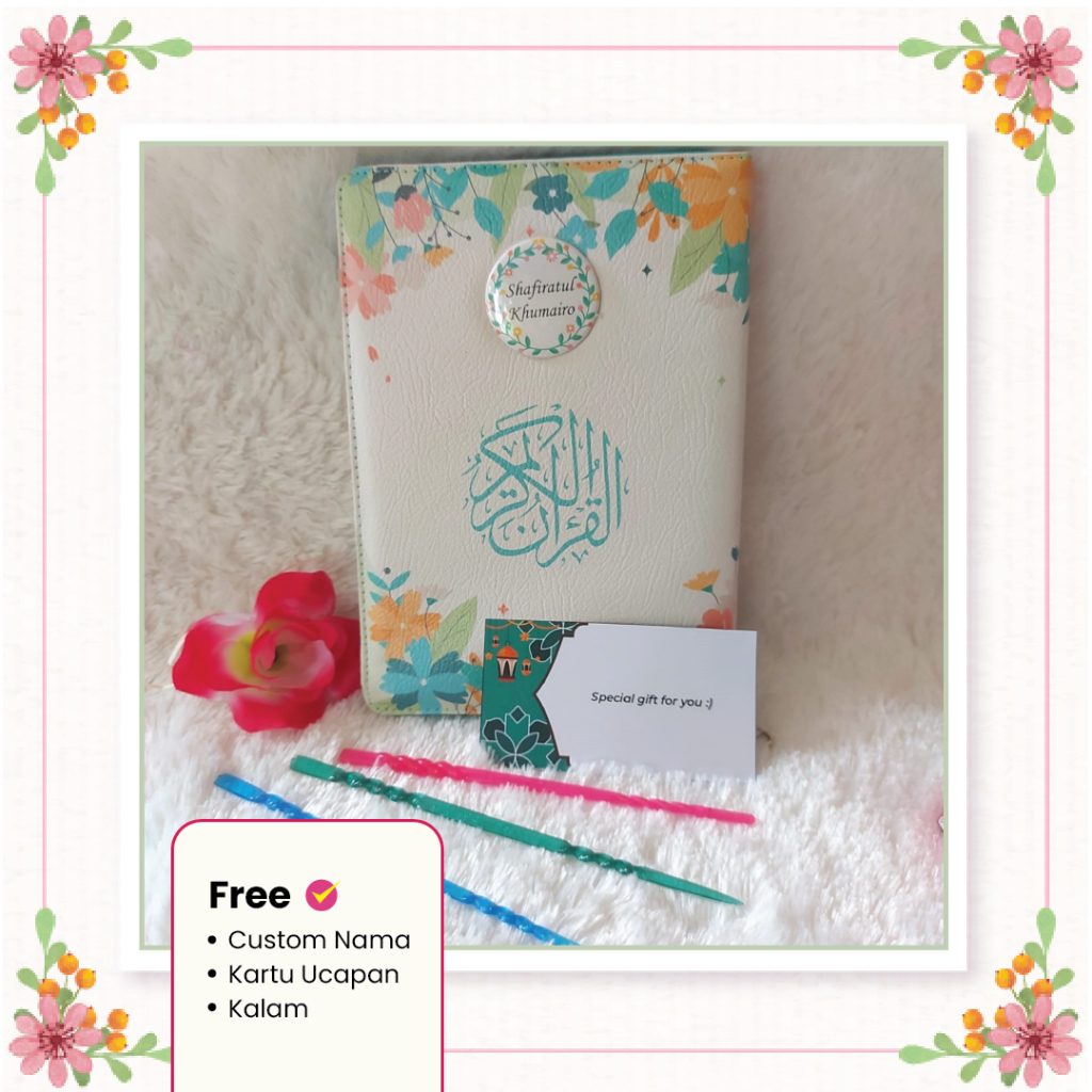 Alquran A5 Terjemah Aesthetic Custom Nama Alquran Kalep Jaket Resleting