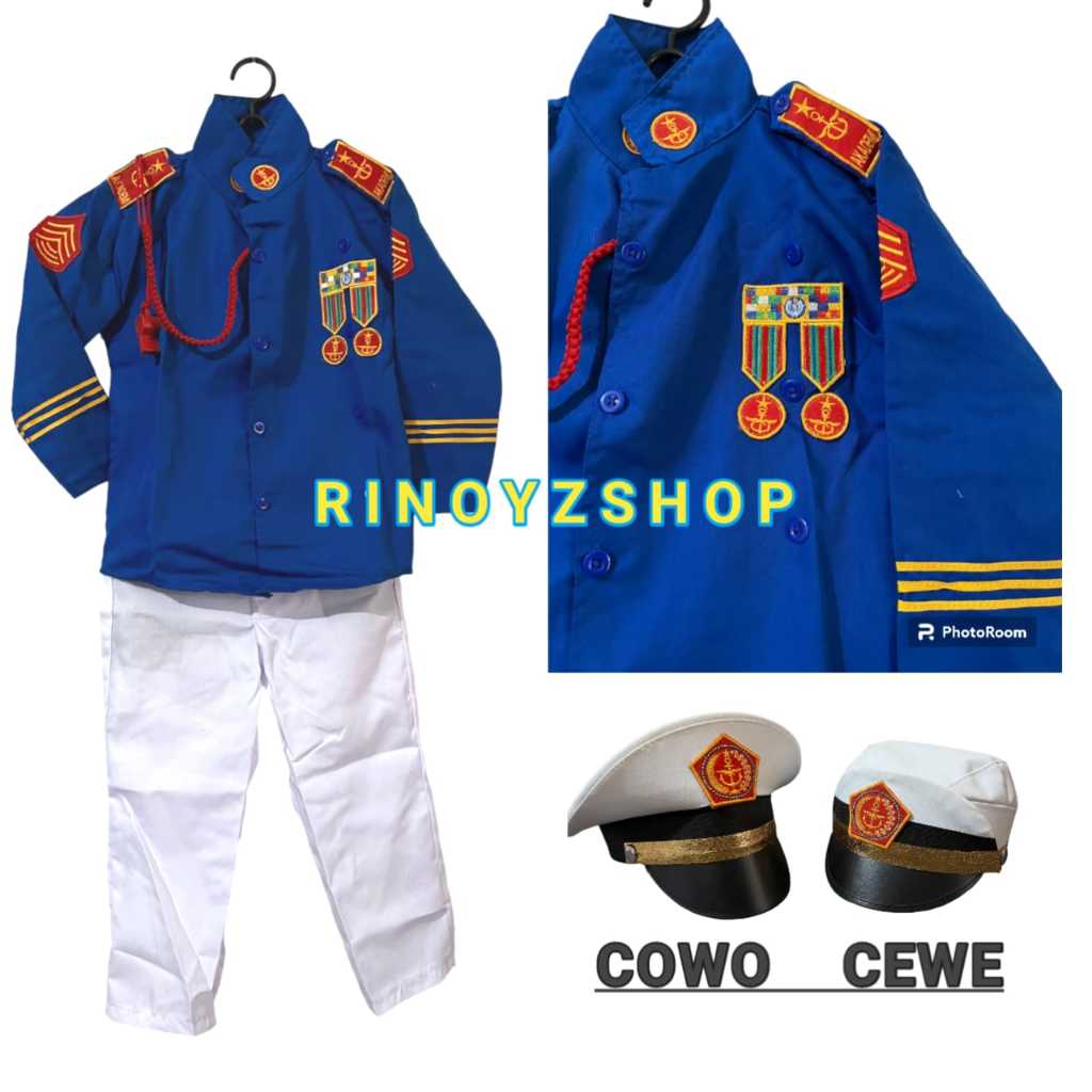 FREE ONGKIR BAJU PROFESI AKMIL / AKADEMI MILITER / SERAGAM AKMIL ANAK / KOSTUM AKMIL ANAK / BAJU