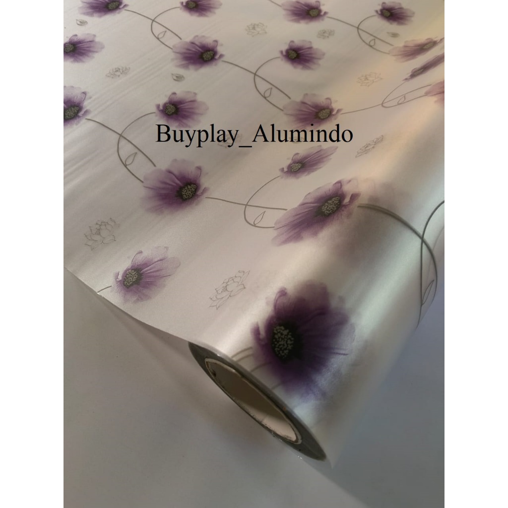 Sticker Kaca -Kaca Film - Sandblast Sandblast Sunblast Kaca Motif Bunga 153