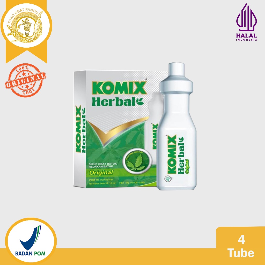 KOMIX HERBAL TUBE BOTOL / OBAT BATUK