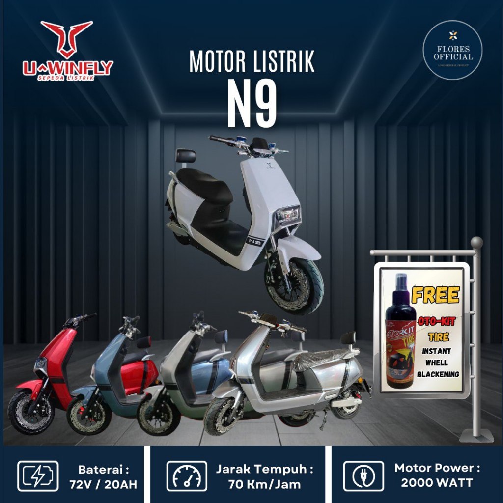New MOTOR LISTRIK N9 NEW N9 PRO N9+ UWINFLY INDONESIA