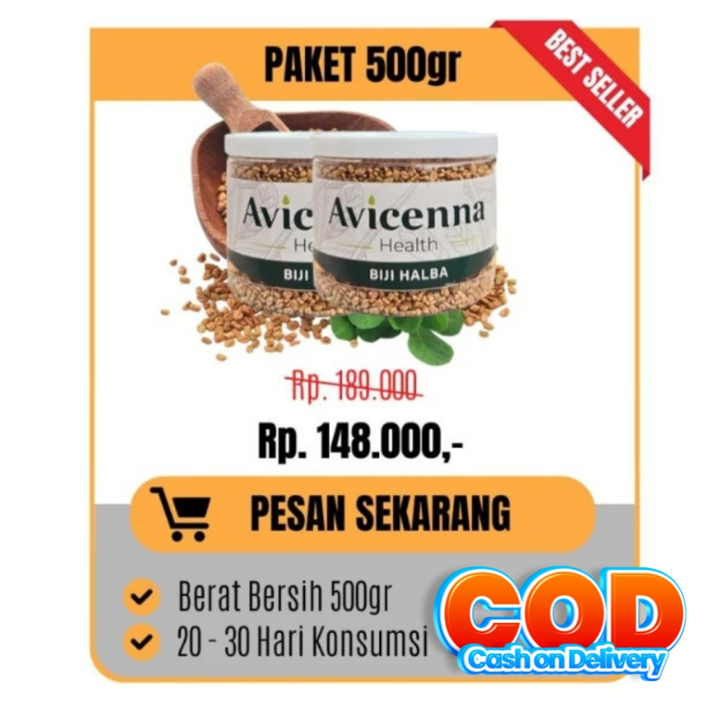 

PROMIL (PAKET 500G) BIJI HALBA/HULBAH Avicenna Health (Asli) 500g