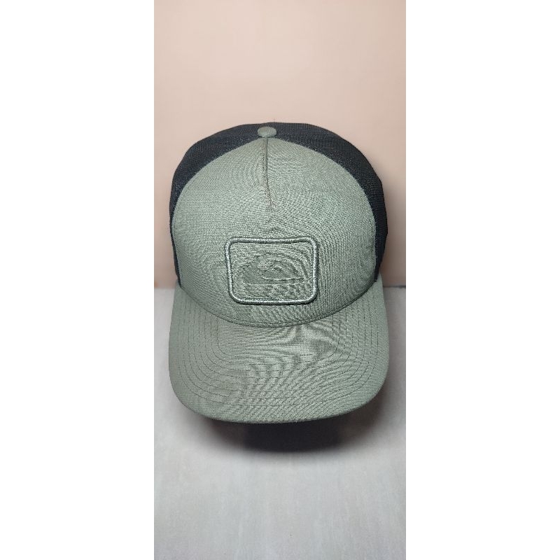topi second quiksilver hijau