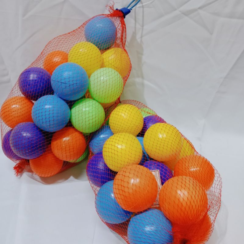 bola plastik, bola kecil mandi bola warna warni isi 25