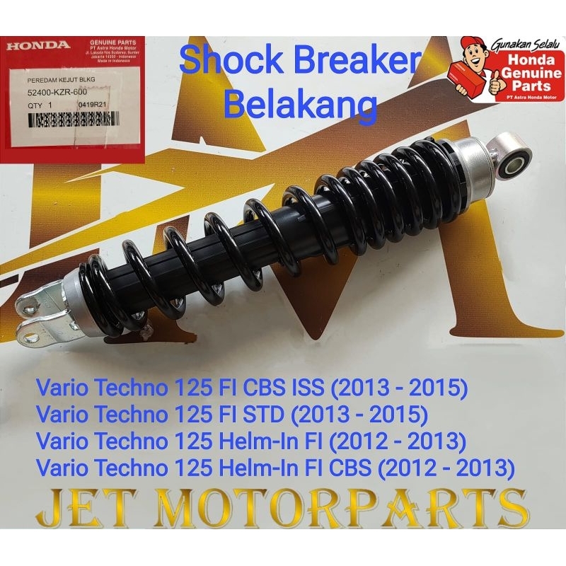 52400KZR600 Peredam Kejut Belakang Shockbreaker Shock Breaker Belakang Vario 125 Old  Asli Ori Honda