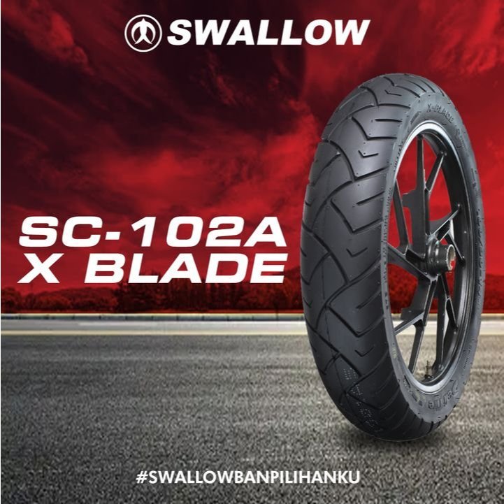 BAN MOTOR VESPA SWALLOW SC-102 UKURAN 350-10 RING 10 TUBELESS