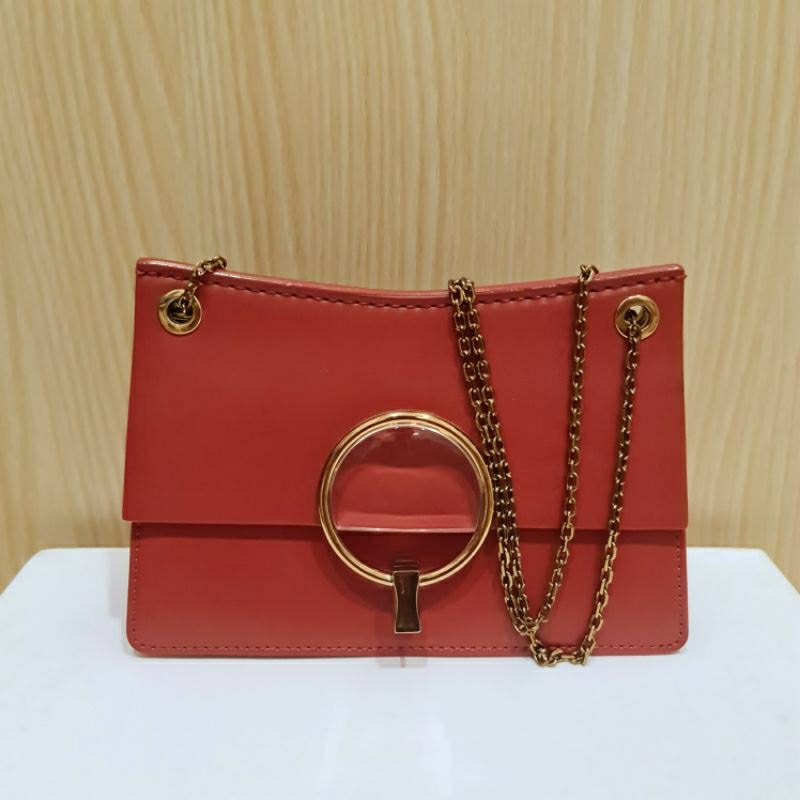 Tas Shoulder Bag CK Orange Ori Preloved