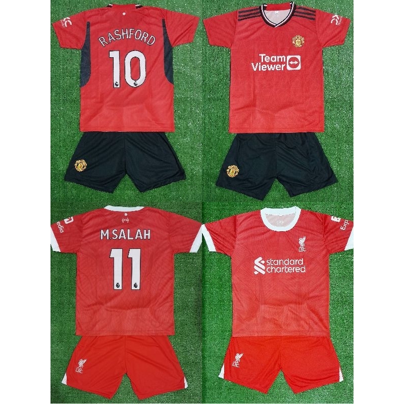 JERSEY SETELAN ANAK 7STARS (6-11 TAHUN) RASHFORD/ M. SALAH