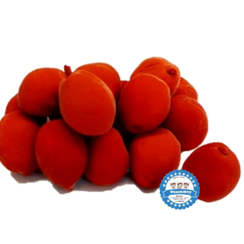 

manisan buah persik buah dewa crunch peach berat 500 gram