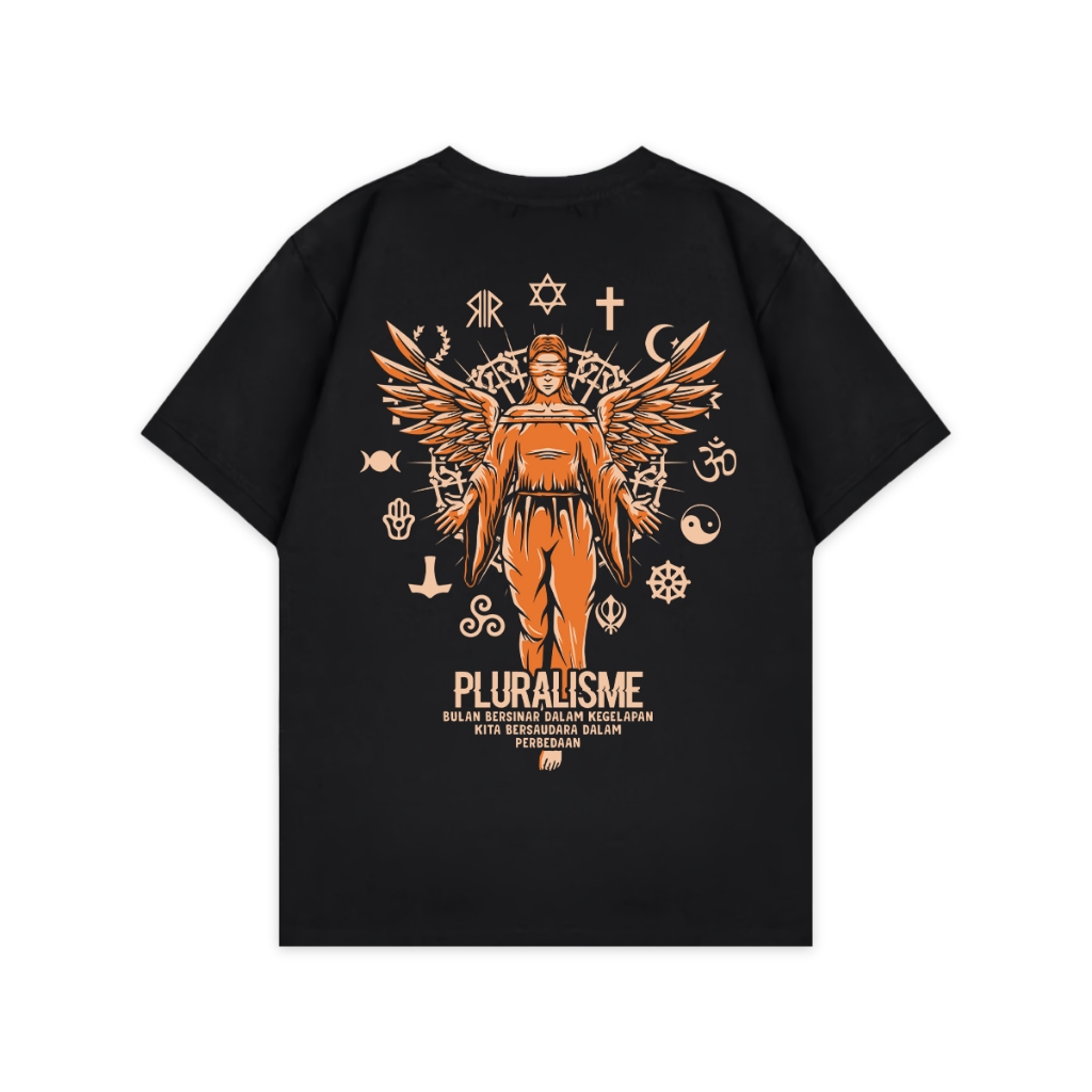 Kaos Pluralisme 11 Kita Bersaudara Dalam Perbedaan - Baju tshirt Kata Kata Toleransi Persatuan Agama