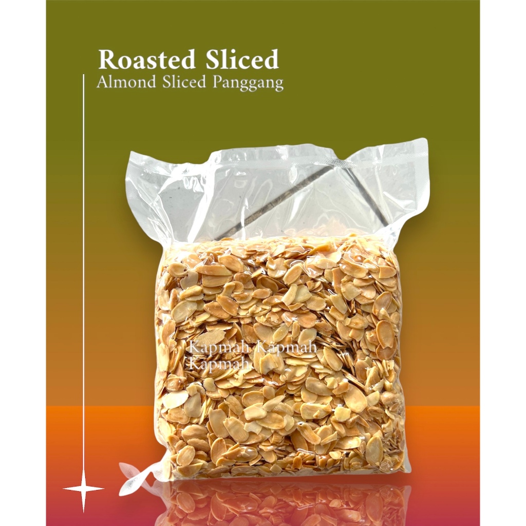 

Roasted Almond Sliced 1Kg/Almond Irisan Tipis Panggang