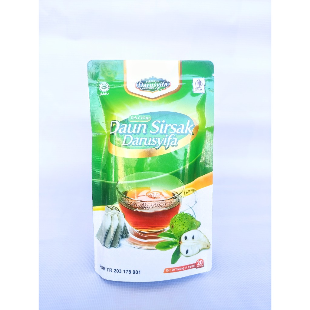 

Teh Celup Daun Sirsak Darusyifa | Herbal Teh Celup Anti Kanker, Anti Tumor, Anti Miom, Obat Herbal