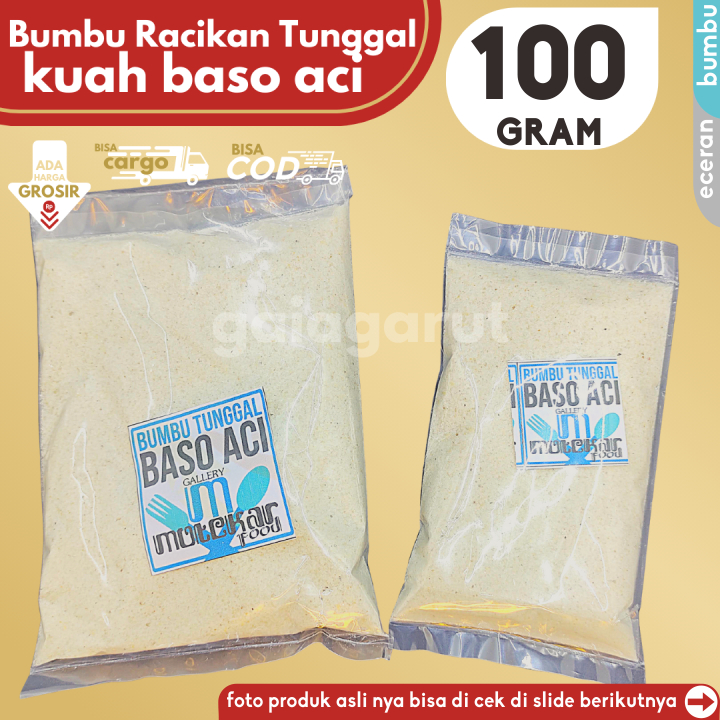 

BUMBU TUNGGAL Kuah BASO ACI isi 100gr by Gaiagarut