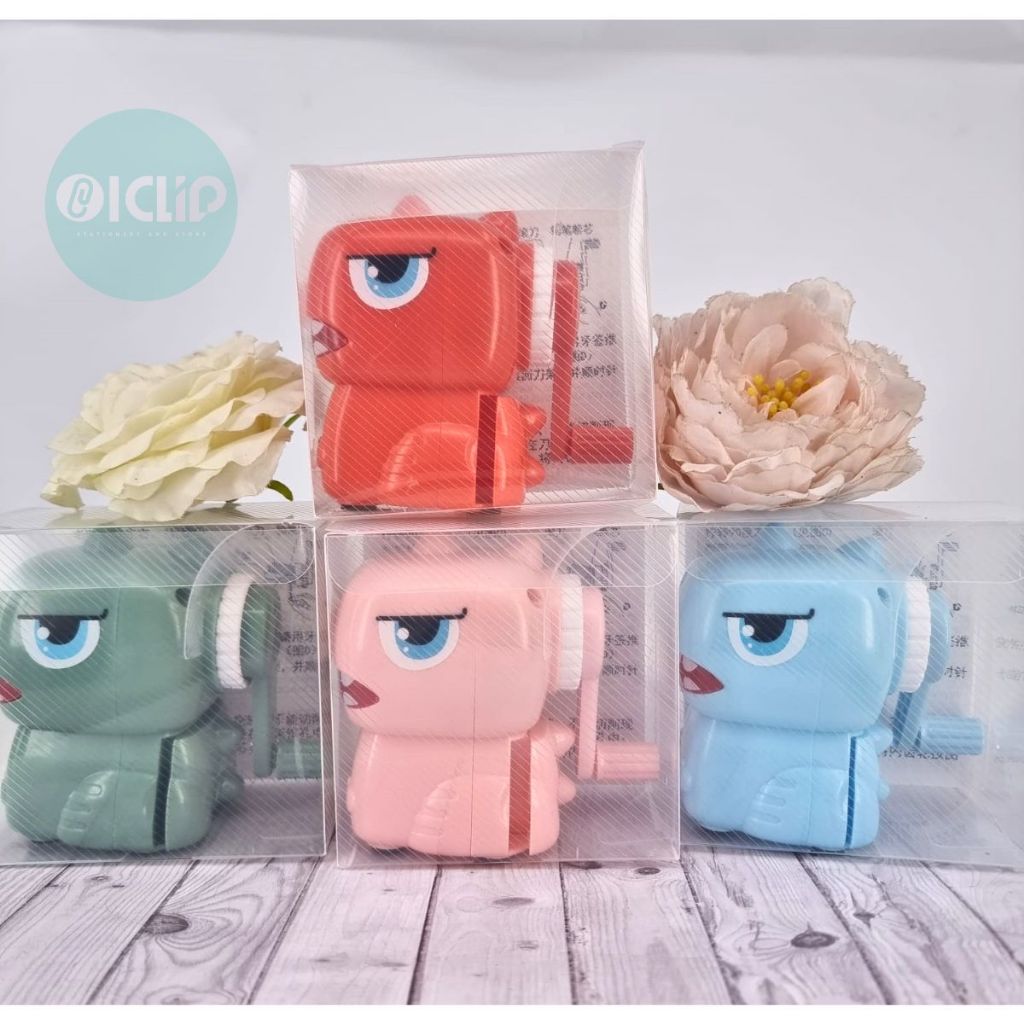 

RAUTAN MEJA DINO / RAUTAN/Serutan / Sharpener Pencil Duduk Karakter Dinosaurus